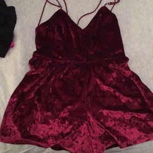 velvet romper